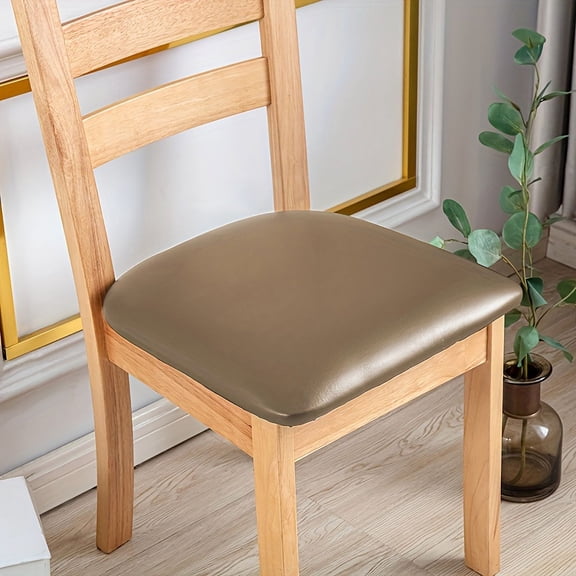 4-piece/6-piece PU leather stool cover, with a beautiful and smooth surface, easy to clean, waterproof and anti slip, multiple color combinations, used for stool protection covere, 4 Sets)