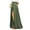 Green, variant on IROINNID Women's Skirt Button Pocket Casual High Waist Skirt Full Comfort Waist Long Solid Color Skirt