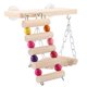 thumbnail image 5 of Escalera para pájaros, 3 piezas de madera, loro, ardilla, pájaro, juguete de pie, juguete de pie, diseño de última generación, 5 of 8