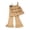 Coffee, variant on Blekii Girls Two Piece Set Flared Pants, Girls Two Piece Set: Flared Nine Point Pants & Top, Spring Summer Fall Comfortable Suspenders Outfit for Kids Spring Summer Fall Suspenders Outfit Spring