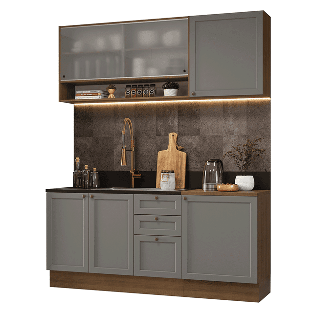 Cocina Integral Completa Modular Madesa Vik 180cm MG 03