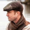 thumbnail image 6 of Mucros Weavers Hat, Adult Male Irish Wool Trinity Flat Cap- Patch Cap, XXL, 6 of 7