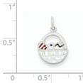thumbnail image 2 of Sterling Silver Enameled Easter Basket QC6876, 2 of 2