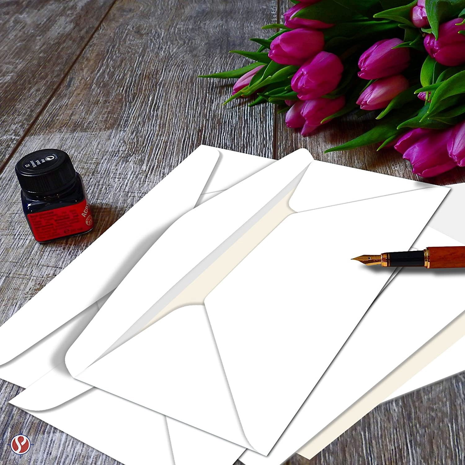White #10 Business Color Mailing Envelopes | 4 1/8 X 9 ½ inches | 24lb Bond Bright Color Paper (90 GSM) | 50 Envelopes Per Pack