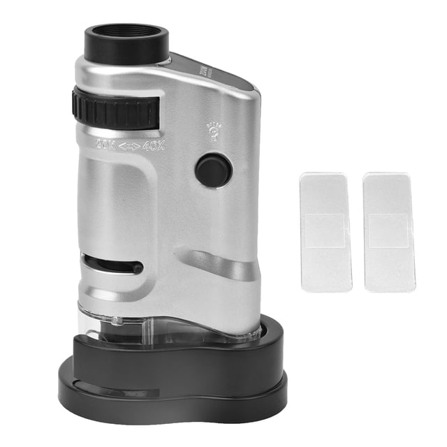 Microscopio multifuncional 20-40X con lupa LED para observar