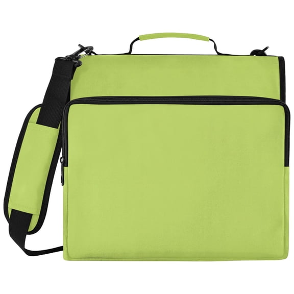 ALAZA Zipper Binder Green Pattern 2 inch 3 Ring 500 Sheet Capacity Trapper Keeper File Folder Organizer Bag
