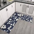 thumbnail image 2 of Pioneer Flower Floral Print Pattern Kitchen Rugs Sets Of 2,Anti Fatigue Kitchen Mat Rugs Non Slip Washable,Decorative Kitchen Floor Mats for Kitchen,Sink,Laundry,17"x30"+17"x47", 2 of 7