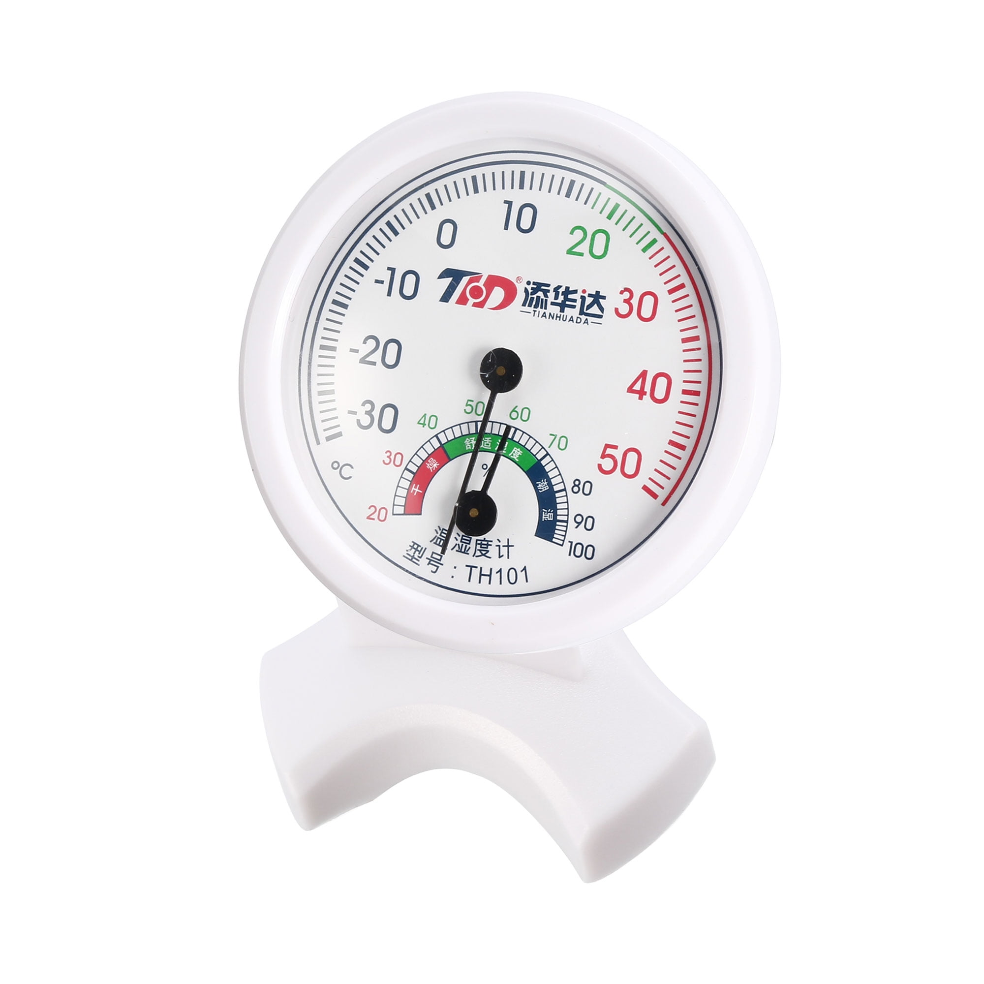 Thermometer Hygrometer Round Shape Dial Indoor Outdoor Humidity