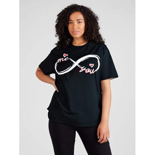 Camiseta de San Valentín con corazón enamorado, estampado elegante para hombre. Tejido 100 % algodón puro. Manga corta, cuello redondo.