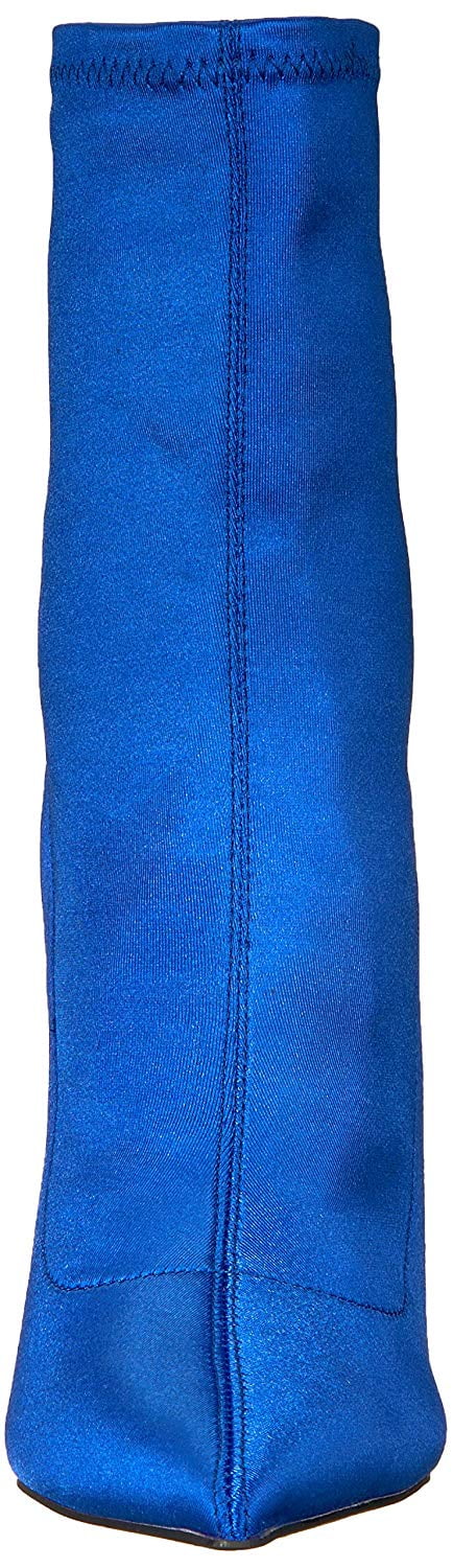 Qupid Womens Milia-152 Fabric Pointed Toe Mid-Calf Fashion Boots