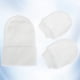 thumbnail image 2 of GOOHOCHY juego de gorro y guantes de algodón puro para bebé recién nacido (blanco), 2 of 8
