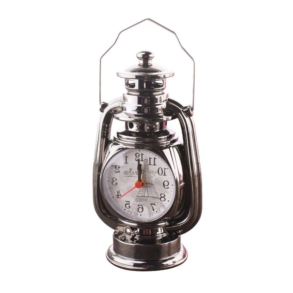 LABSERRON Vintage Alarm Clock, Multicolor Analog Table Clock for Bedroom, Desk, Shelf, Nightstand Home Decor