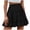 *Black, variant on Women's High Waist Tiered Ruffle Flowy A Line Mini Skirt,Casual Summer Swing Skirt Black,Women's Plus S