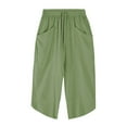 thumbnail image 4 of toraway Mens Harem Pants Men Spring And Summer Pant Trouser Casual All Solid Color Fashion Loose Beach Pants S, 4 of 4