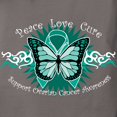 thumbnail image 3 of CafePress - Ovarian Cancer Butterfly T Shirt - Womens Comfort Colors® Shirt, 3 of 4