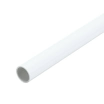 Uxcell 1 Count Polyvinyl Chloride Rigid Pipe High Impact for Water Pipe, 12mm x 14mm White