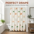 thumbnail image 5 of Unique Bargains Water-Resistant Printed Shower Curtain with 12 Hooks Floral 71"W x 71"L, 5 of 8