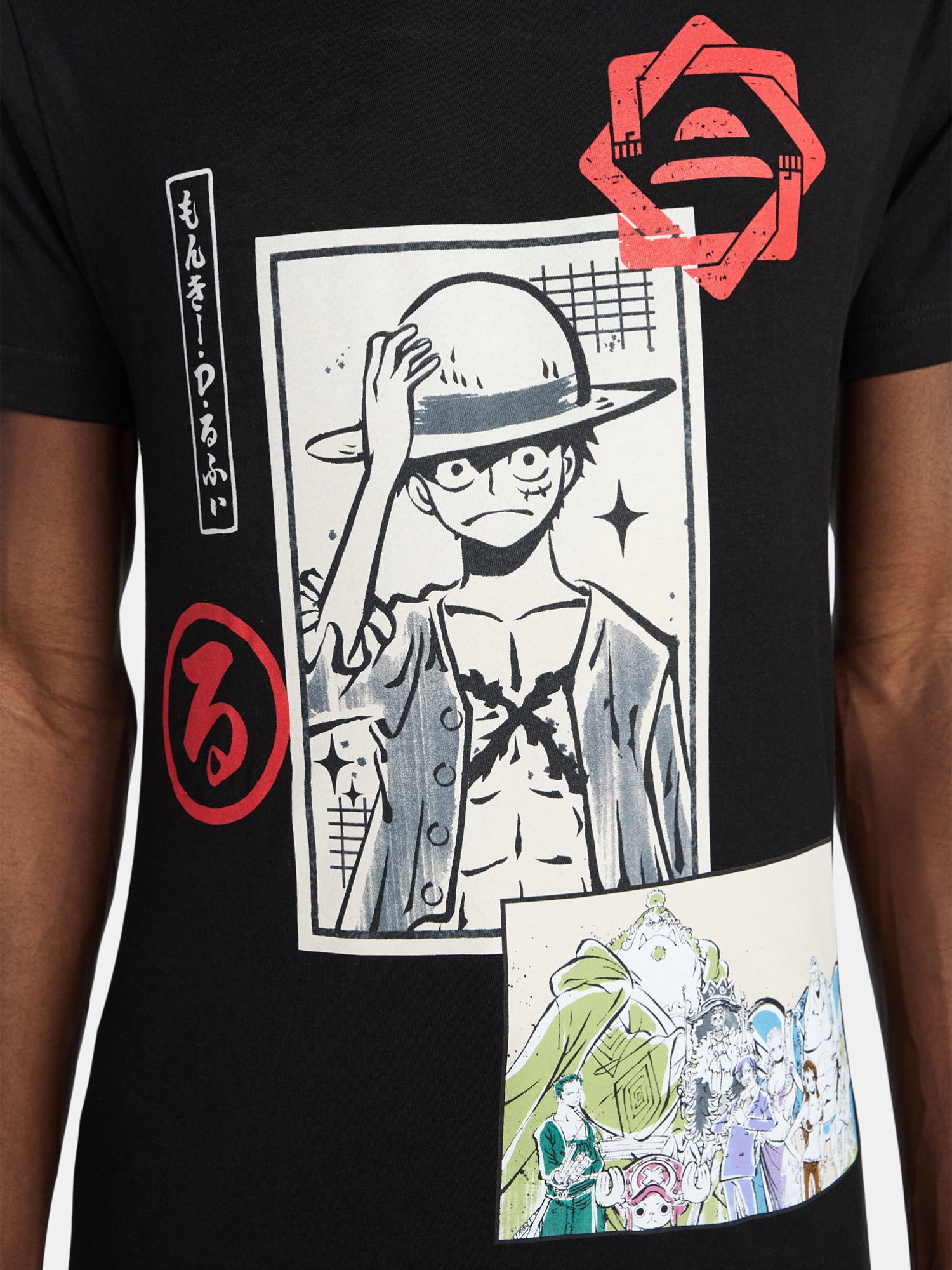 One Piece Men's and Big Men's Cotton Graphic Tee, Sizes S-3XL