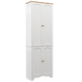 Yusong 72'' Kitchen Pantry Wooden 4 Doors, 2 Adjustable