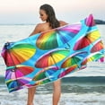 thumbnail image 7 of Dreamtimes Colorful Umbrella Beach Towel Lightweight Compact Oversized Travel Towels Super Absorbent Quick Dry Towel for Swimming Camping Holiday, 7 of 7