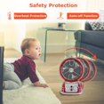 thumbnail image 4 of Space Heater for Office Electric Ceramic Space Heater with thermostat Portable for Home Personal Mini Electric Heater Overheat Protection 750W/1500W Fast Heating Fan,Red, 4 of 7