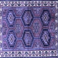 thumbnail image 1 of Ahgly Company Machine Washable Indoor Square Persian Blue Traditional Area Rugs, 4' Square, 1 of 4