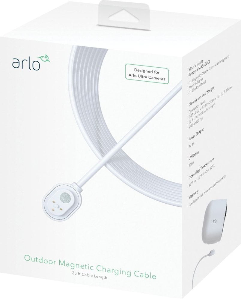 arlo magnetic charging cable