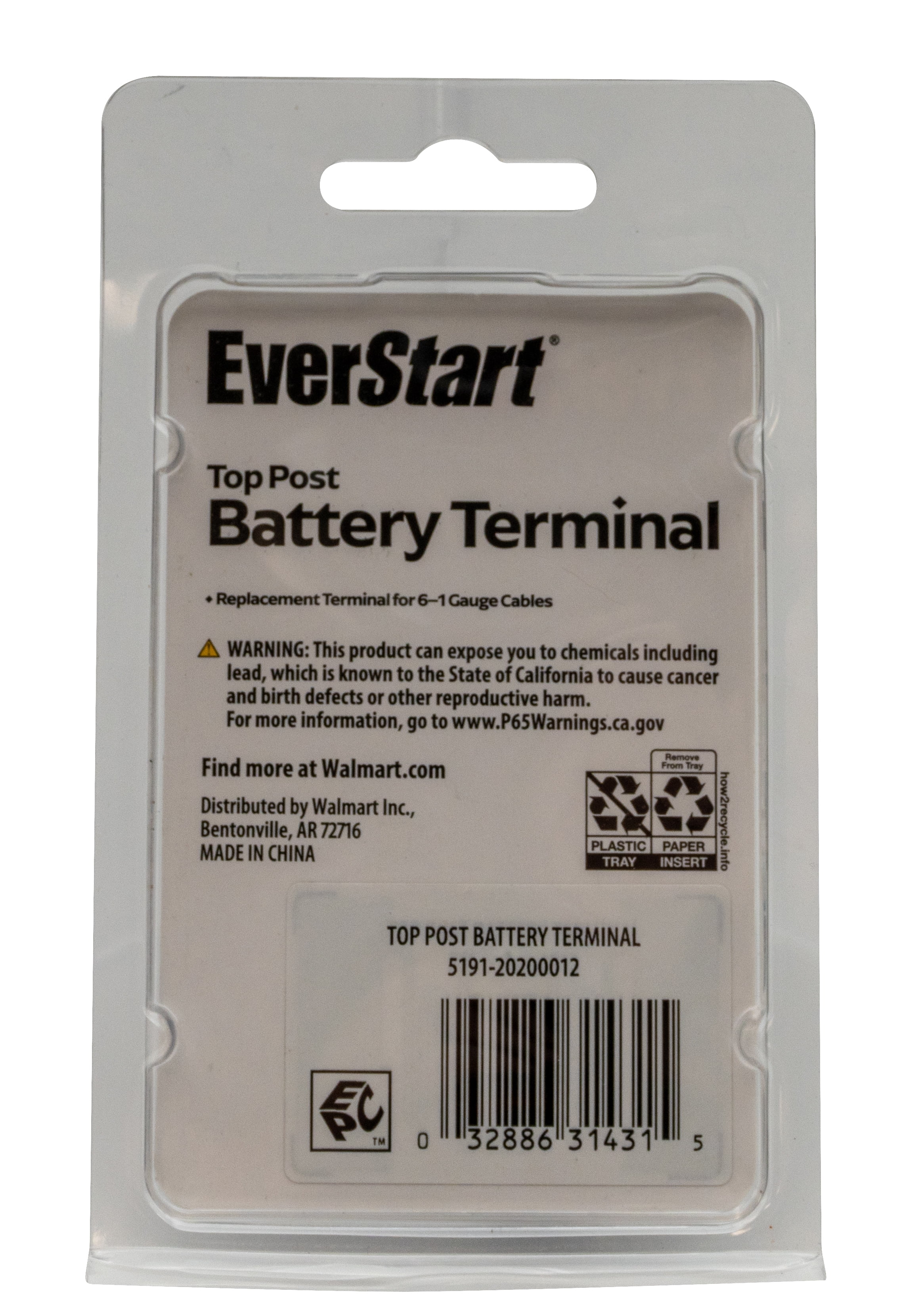 (2 pack) EverStart Automotive 5.6oz Battery Top Post 6-1 GA Cable for Cars, Semi-Trucks, & RVs