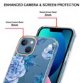 thumbnail image 4 of Feishell Case for Apple iPhone 14 6.1 inch,Fashion Flower Pattern Flexible Silicone Shockproof Cover for Women Girls Slim Transparent Phone Case Support Wireless Charging,C, 4 of 11