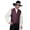 Burgundy, variant on Scully Men's Classic Paisley Black Western Vest RW093N-BLK