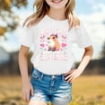 thumbnail image 2 of MUXiin T Shirts for Teen Girls Graphic T-Shirts Crew Neck Preppy Short Sleeve Tee for Toddler Cute Back To School Sports T-Shirt Toddler Boy Clothes T-Shirts Toddler To Big Kid, 2 of 4