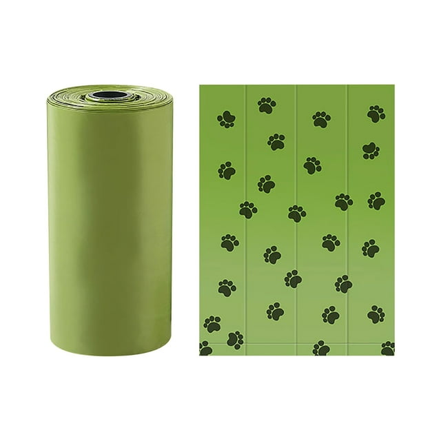 Sacs de Ramassage de Caca Biodégradables Sacs de Caca Écologique Amidon de Maïs Double Couche Sacs à Déchets
