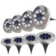 thumbnail image 2 of Ground Lights, 12 Pack 8 LED Solar Ground Lights, Waterproof, Cool White, 2 of 3