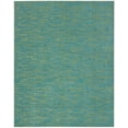 thumbnail image 3 of 7' X 10' Blue And Green Striped Non Skid Indoor Outdoor Area Rug, 3 of 3
