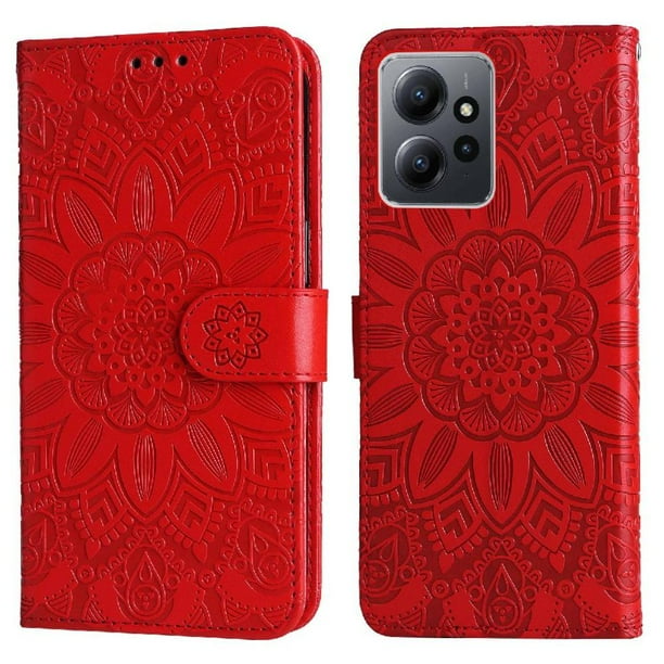 Funda tipo cartera GANGXUN para Xiaomi Redmi Note 12 4G , diseño girasol, cuero PU, soporte, cierre magnético, tarjetero