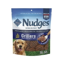 Blue Buffalo Nudges Grillers Natural Dog Treats Made with Real Beef, 16-oz. Bag