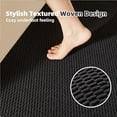 thumbnail image 3 of Black Bathroom Runner Rugs, Long Bath Mat Runner Washable Thin Quick Dry Low Pile Bathroom Runner Rugs Non Slip, Black 24''x70'', 3 of 9