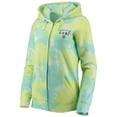 thumbnail image 2 of Women's New Era White Chicago Cubs Tie-Dye Full-Zip Hoodie, 2 of 3