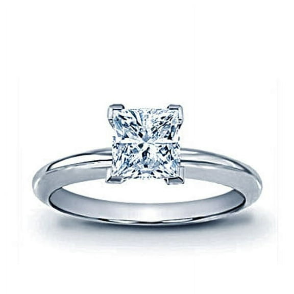 1.05 Ct Excellence Polish Princess Cut Diamond Ring Symbolized Beauty & Sophistication Fit for Every Women