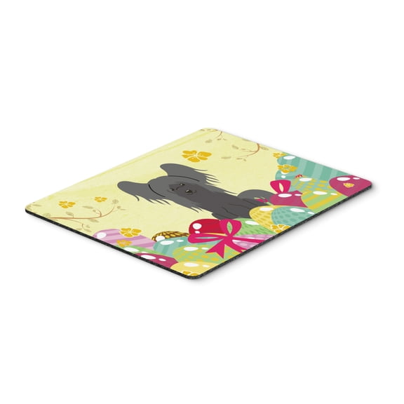 Carolines Treasures BB6112MP Easter Eggs Chinese Crested Black Mouse Pad Hot Pad or Trivet Large multicolor