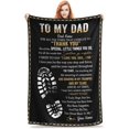 thumbnail image 1 of LHSHID Personalized to My Dad Blanket Fathers Day Blankets Gifts for Dad Birthday Gifts for Dad from Daughter Son Presents for Dad Custom to My Dad Blanket With Name for Christmas Valentines Day, 1 of 7