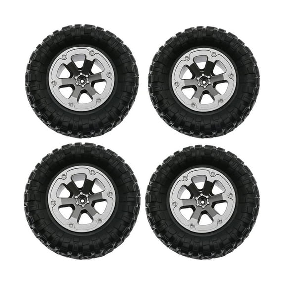 4 Pieces RC Car Tires Assembly DIY Spare Parts Replacement Modified Model Accessories Car Parts Wheels Tires for WPL 1:16 for Fy001