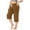 Khaki, variant on ABATAB Plus Size Capris for Women Casual Summer Loose Comfy Crop Trousers Drawstring Wide Leg Capri Pants with Pockets