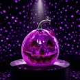thumbnail image 5 of Halloween Sparkling Mirror Glass Pumpkin Decor High Gloss Reflective Tile Ornament Faux Stem Pumpkin Statue for Tabletop Mantel Fall Harvest Home Decoration, 5 of 7