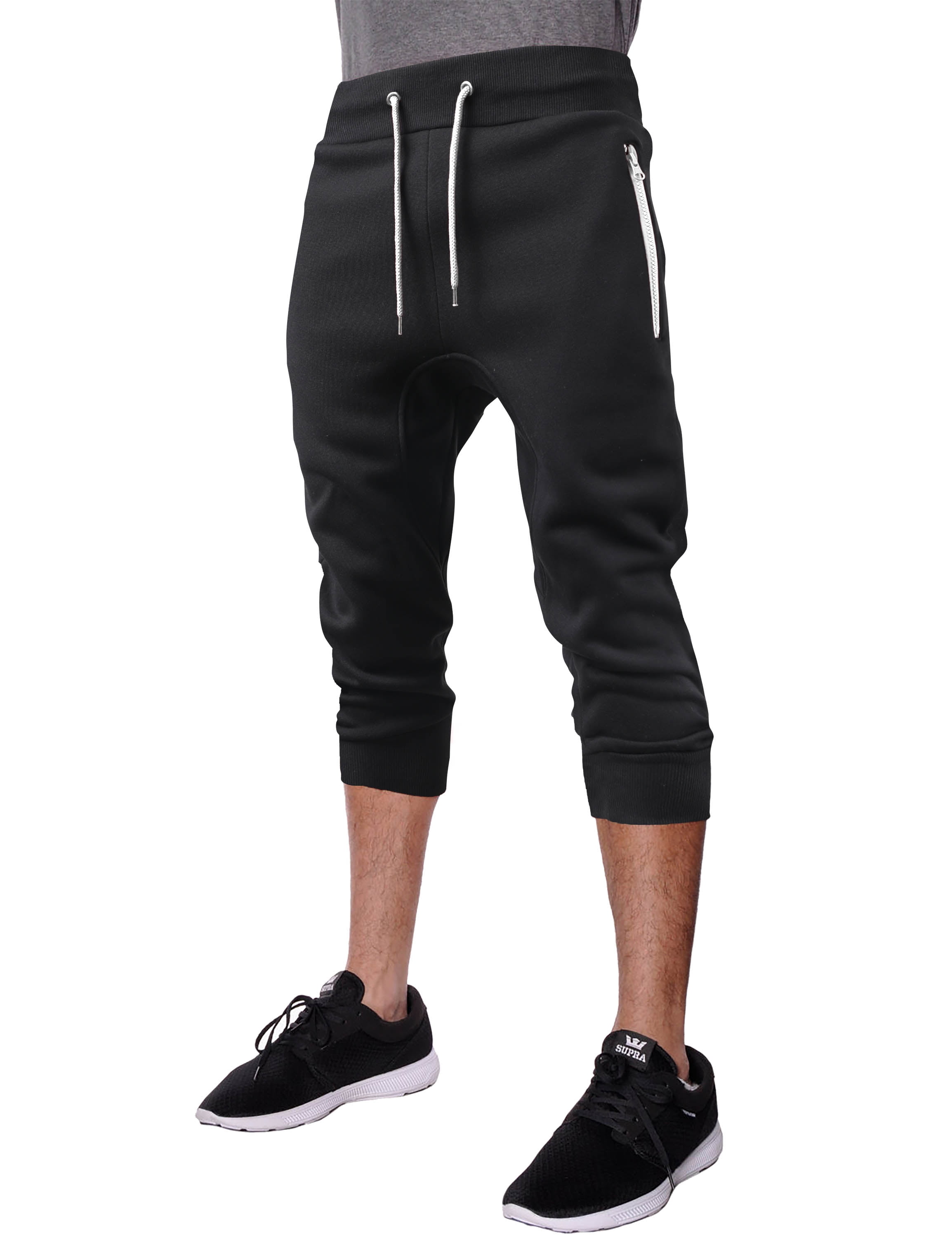 Ma Croix Mens Capri Fleece Joggers with 