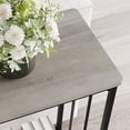 thumbnail image 6 of EastVita Console Table with Glass Shelf,Metal Frame,33.5" Entryway Table,Industrial Hallway Behind Couch Table,Gray, 6 of 8