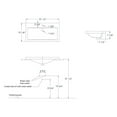 thumbnail image 5 of Pemberly Row Contemporary White Ceramic 32"x19" Rectangular Drop In Sink, 5 of 5
