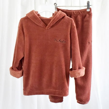 

Toddler Kids Baby Boys Girls Long Sleeve Pajamas Thick Fleece Loose Outfits Set Fragarn