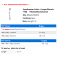 thumbnail image 2 of Speedometer Cable - Compatible with 1982 - 1986 Cadillac Cimarron 1983 1984 1985, 2 of 2