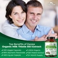 thumbnail image 4 of Zazzee USDA Organic Milk Thistle 50:1 Extract 20,000 mg Strength – 200 Vegan Capsules – Standardized to 80% Silymarin Flavonoids – Liver Health & Detox Support – Vegan • Non-GMO • Made in USA, 4 of 11